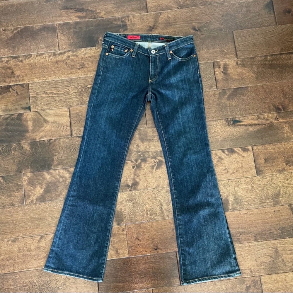 AG The Angel Bootcut Jeans Dark Wash Mid Rise